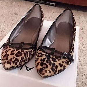 Animal print flats